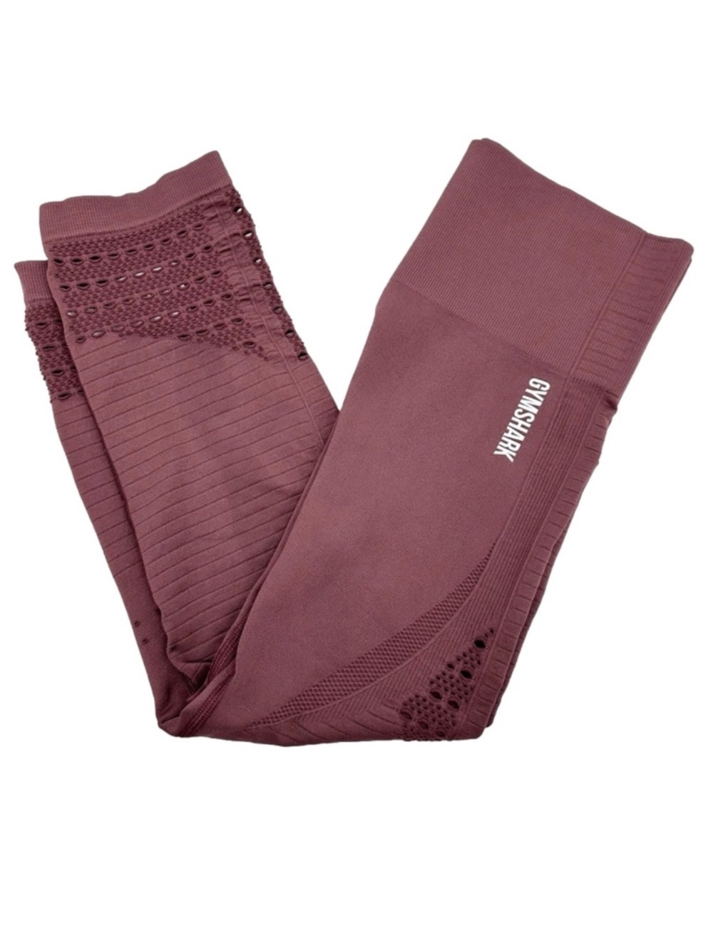 Gymshark Leggings Women's Small Energy Seamless Crop Burgundy